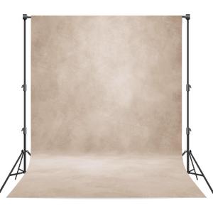 Abstract Professional Photography Backdrop for Portrait Photo Props Booth Background Photoshoot Studio with Polyester Fabric Roller Pocket on Top (6x8ft, Beige, No Stand)