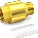 GASHER 1PCS Brass Check Valve DN25 1" Female and Male Thread, Backflow Prevention, One Way Check Valves