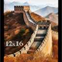 Picrit 12x16 Picture Frame, Photo Frame for Wall Mounting Display, Black
