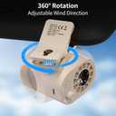 EVADA Car Clip on Fan with LED Display, 100 Speed Adjustable, Portable USB Rechargeable 1800mAh Battery Personal Cooling Mini Fans Handheld for Umbrella, Office, Camping, Gym, Beach, Homes, Khaki