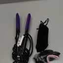 Terviiix Crimper Hair Iron with 4 Interchangeable Plates, Keratin & Argan Oil Infused Hair Crimper for Women, Volumizing Crimping Iron for Thin Fine Hair, 5 Heat Settings & 60 Mins Auto Off, Purple