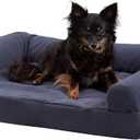 Happy Hounds Luna Sofa Dog Bed, Denim, Medium (29" x 20")