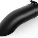 LCGP Turn Down Exhaust Tip 3.5" Inlet, 3.5" Inside Diameter Inlet, 12’’ Length Stainless Steel Bolt-On Exhaust Pipe Black Powder Coated Stainless Steel