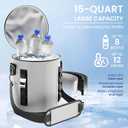 Cold Therapy Machine with Timer, Portable Ice Machine for Shoulder After Surgery, Knee Ice Area Accessory, Cryotherapy Pain Relief, Recovery System for Shoulder, Knee, Hip and Ankle Replacement