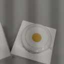 Queenza Salt Cellar with Lid & Brass Knob - 3 Inch White Makrana Marble Salt Bowl, Salt Dish for Kitchen and Dining - Multipurpose Small Box with Lid