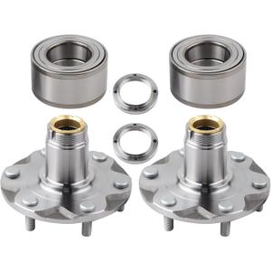2 x Front Wheel Hub Bearing Assembly Compatible with 1995-2004 Tacoma, 2.4L 2.7L 3.4L (4WD ONLY), Replace 43521-35010 43502-35160