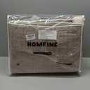 HOMFINE Washable Modern Area Rug - Geometric Style 8x10 Rugs for Living Room, Bedroom, Machine Washable Rug Soft Non Slip Non Shedding Area Rug - Grey Brown, 8'x10'