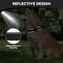 Dog Collar for Small Medium Large Dogs, Reflective, Adjustable Heavy Duty Dog Collar, Soft Neoprene Padded Comfortable for Walking (Black, S)