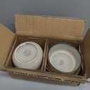 GBHOME Ceramic Dinnerware Sets for 4, 12 Pieces Stoneware Plates and Bowls Sets, Reactive Glaze Dishes -Scratch Resistant, Dishwasher&Microwave Safe, Green Wheat