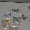 Junkin 6 Pcs Butterfly Christmas Ornaments Butterfly Hanging Ornaments Gifts for Women Christmas Tree Decorations Colorful Keepsake Gift Decorative Ornament for Girl Sister Mom