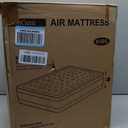 OhGeni King Size Air Mattress with Built in Pump, Family Choice Award Winner, 18'' Comfortable Blow Up Colchones Inflables Mattress for Home, Guests, Portable Air Bed, 700 lbs, Gift for Mom