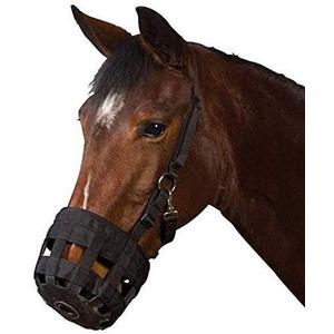 Horse Grazing Muzzle with Halter for Horse Easy Breathe and Comfortable (M)