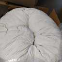 MAXYOYO Giant Bean Bag Chair Bed with Pillow, Convertible Beanbag Sofa to Floor Bed, Lazy Chair Couch with Removable Cover, High-Density Shredded Foam Filling, Cozy Lounge for Bedroom Living Room