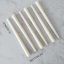 6 PK 10" Classic Taper Candles, Ivory, 7-8 Hours Long Burning, Unscented Tall Candlesticks