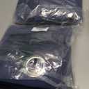 NICETOWN Natural Open Linen Weave Flax Textured Sheer Window Curtains, Medium Long Privacy Semi-Transparent Sheer Panels for Farmhouse / Bedroom, Total 2 Panels, Dark Blue,W52 x L72