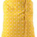 SWISSELITE Laundry Bag with Handle and Drawstring, Large Heavy Duty Laundry Bag, 28 x 40 Inches Travel Dirty Clothes Bag for Laundromat and Household (Checkerboard Yellow)