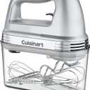 Cuisinart Power Advantage PLUS 9-Speed Hand Mixer, 220W-Motor Hand Blender Electric Mixer with 9 Speed Settings, XL Dishwasher-Safe Beaters, 3 Low Mixing Speeds, Storage Case, HM-90BCS, Brushed Chrome