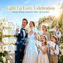 24 Pack White Bubble Guns for Wedding | Wedding Bubble Gun Machine Party Set, Automatic Bubble Guns Suitable for All Types of Parties and Events ( Without battery ), 24-piece Set
