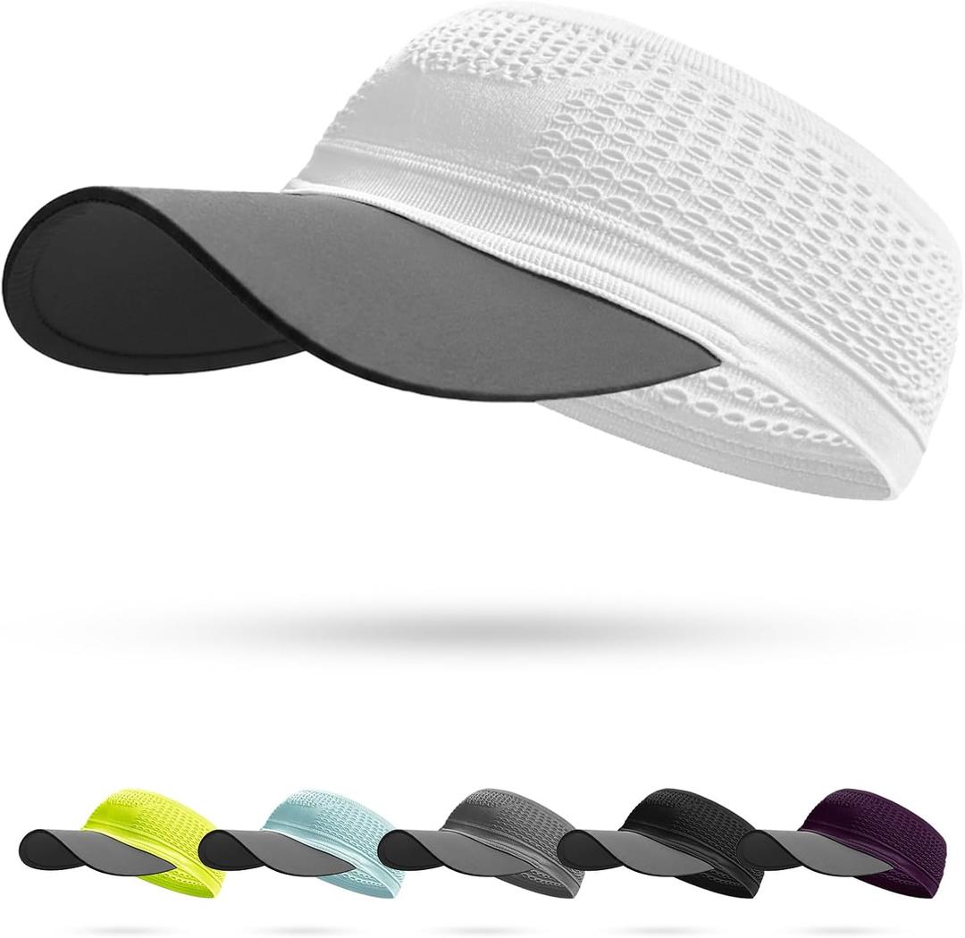 Lightweight&Breathable&4-Way Stretch Running Visor hat for Women Men, Portable Cool Sports hat for Spring Summer