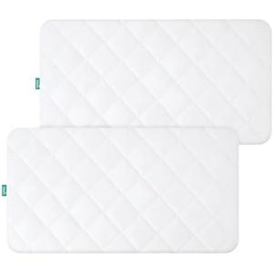 Waterproof Crib Mattress Protector 1 Pack Fitted Crib Sheets Cover Toddler Bed Mattress Pad Protector for Boys Girls, Skin-Friendly & 100% Absorbent Machine Wash