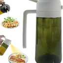 Kitchen Maiden 2 in 1 Oil Dispenser, New Kitchenmaiden 2 In 1 Oil Sprayer for CookingOlive Oil Dispenser Bottle Spray And Pour for Air Fryer, Salad, Frying, BBQ (Off white)