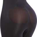 High-Waist Seamless Shapewear Shorts, No-Roll Waistband, Tummy Control for Daily Wear, M-4XL (Black)