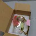 Tea Cup Glass Coffee Mugs,Fancy Tea Cup Set Birthday Christmas Valentine's Day Gift Idea for Tea Lover and Women Novelty Coffee Mugs Rose Flower Enamel Tea Cup Glass Mug with Spoon (Gold)