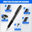 Mini Spy Camera Pen 1080P Full HD Video Recorder with 64GB Card, USB Charging, Security Surveillance Camera