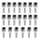 CHENACC M12x1.25 Wheel Lug Bolts, 20PC 17mm Hex Solid ET Chrome Studs, 22mm Shank One-Piece Design Chrome Studs for Dodge Hornet 2023+, Fiat 500/500L/500X Factory Wheel; Replacement 68296586AA