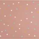 Simple Modern Silicone Placemat for Baby, Toddlers, Kids | Non-Slip Baby Eating Table Food Mat for Restaurants and Dining Table | Piper Collection | Hearts on Pink