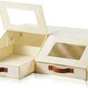 Amllas Closet Organizers and Storage, Stackable Closet Drawers, Fabric Storage Bins, Foldable Linen Organizer for Underwear, Clothes, Hat Storage,Wardrobe Space-Saving (2-pack)