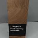 KLYRO Wooden Spoons for Cooking, Nonstick Kitchen Utensils Set with 4 Piece Measuring Spoons, Comfort Grip Wooden Spatula Set, 9 Piece Teak Wooden Cooking Utensils with Holder and Spoon Rest