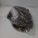 Black Quilt Set Queen Size, Boho Gold Damask Bedspread Coverlet Set Soft Lightweight Microfiber Luxury Bedding Set 3 Pieces for All Season (96"x90")