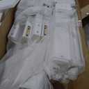 Max & Lily Low Bunk Bed, Scandinavian Modern Bunk Bed, Solid Wood Twin-Over-Twin Bed Frame for Kids, No Box Spring Needed, Blonde/White