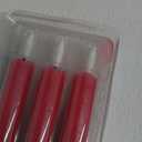 GenSwin Flameless Red Taper Candles Flickering with 10-Key Remote, Battery Operated Led Warm 3D Wick Light Window Candles Real Wax Pack of 6, Christmas Home Wedding Decor(0.78 X 9.64 Inch)