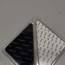 Rabenda 12 Pcs Rug Tape, Non Slip Rug Pads Grippers for Hardwood Floors and Tiles, Reusable Carpet Tape for Area Rugs, Double-Sided Adhesive Rug Stickers Keep Corners Flat (Black)