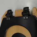 Mayfair Cameron Black Toilet Seat, Non Slip Heavy Duty Wood, Easy Clean, Made in USA, Round