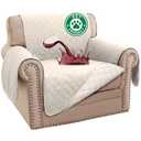 Turquoize 100% Waterproof Sofa Covers Chair Cover Slipcover Couch Protector Triple Non-Slip Sofa Slipcover for 1 Cushion Furniture Protector for Pets, Kids,Dog (Chair 23", Ivory), 23" Chair-Small