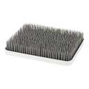 Boon Lawn Countertop Baby Bottle Drying Rack with Antimicrobial Tray - Baby Bottle Dryer and Organizer -Feeding Supplies - Gray - 13.5 x 11 x 2.5