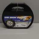 Snow-Chains Auto Fixing 1 Min Quick Fit Easy Installation Tire-Chains, Portable Reusable Universal Emergency Tire Traction Chain for Passenger Car, Pickup Trucks and SUV - Set of 2 (HKN-140)