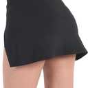Baihetu Tennis Skirts for Women Mini Skirt with Shorts Golf Skorts Skirts with Pockets Black3 XL (Black, XL)