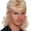 Rubies Mullet Blonde Wig for Adults, Men's No Size (Beige)