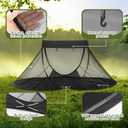 2 Pcs Pop up Mosquito Tent 1 Person Foldable Camping Tent with Ground Pin Portable Waterproof Bug Net for Bed Cot Outdoor Hiking Summer Camping