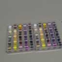 Outus Assorted Colors 50 Pieces Prewound Thread Bobbins with Bobbins Box for Compatible with Brother Sewing Machine Emergency and Travel, DIY and Home