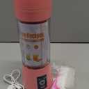 Portable Blender for Smoothies & Shakes - Cordless Personal Size Blender with 6 Blades, 380Ml Juice Cup, Lightweight & Rechargeable, Freshly Squeezed for Picnic/Sports/Office