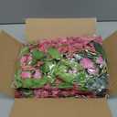 Lvydec Wisteria Artificial Flowers Garland, 4 Pcs Total 28.8ft Artificial Wisteria Vine Silk Hanging Flower for Home Garden Outdoor Ceremony Wedding Arch Floral Decor (Pink)