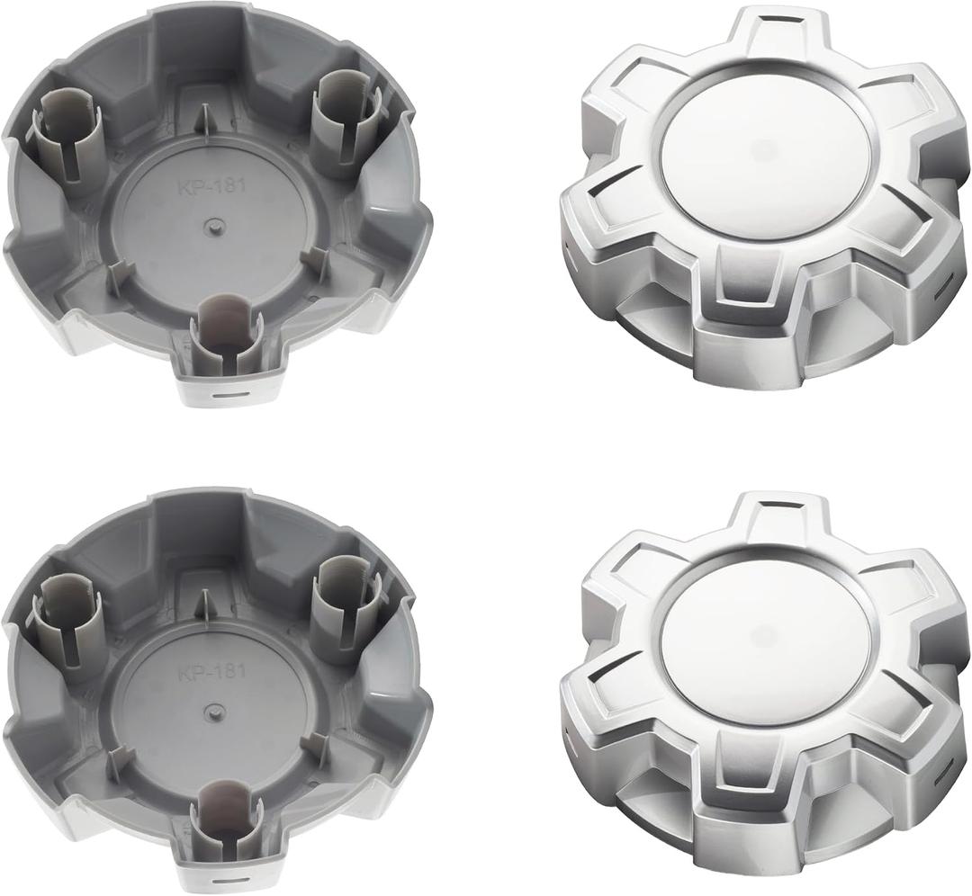 4 x 4Pcs Wheel Center Cap for 2019-2024 Silverado 1500 Wheel Rim Outer 187.5mm(7.38in) Silver Hub Caps Wheel Cover, Replacement 84173372 23378301