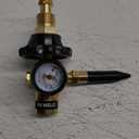 RX WELD Helium Latex Balloon Filler Air Flow Inflator Regulator 0-3000 PSI with Gauge for CGA580 Tank Valve