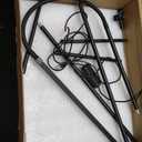 Half Moon Lash Light for Eyelash Extensions & Estheticians, Dimmable LED Lash Lamp with Flexible Gooseneck, Shadow-Free Moon Light for Lash Tech, Tattoo, SPA, Eyelash Lamp, Black