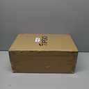 TIPGO Bathroom Trash Can with Lid, 4 Gallon / 15 Liter Small Garbage Can, Press Top Bin, Plastic Wastebasket with Pop-Up Lid for Bedroom, Living Room, Office (Black, 2 Pack)